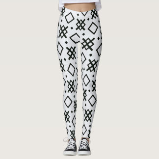 geometrical elements  seamless shapes pattern leggings