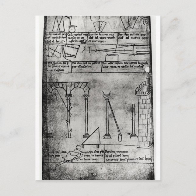 Geometrical figures for construction postcard (Front)