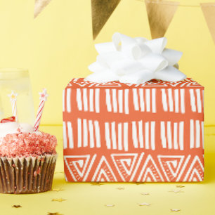 Geometrical Lines and Triangles Wrapping Paper