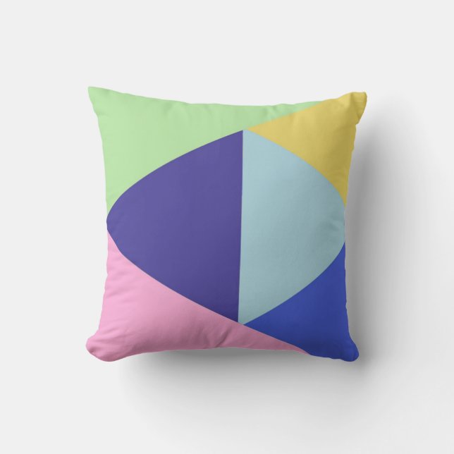 geometrical multicolor art cushion (Front)