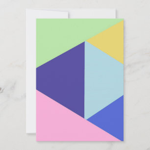 geometrical multicolor art holiday card