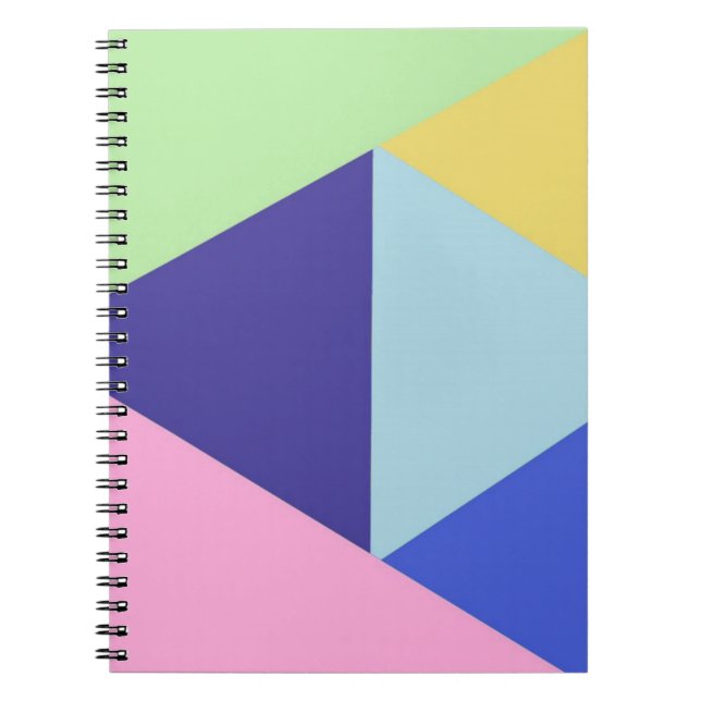 geometrical multicolor art notebook (Front)