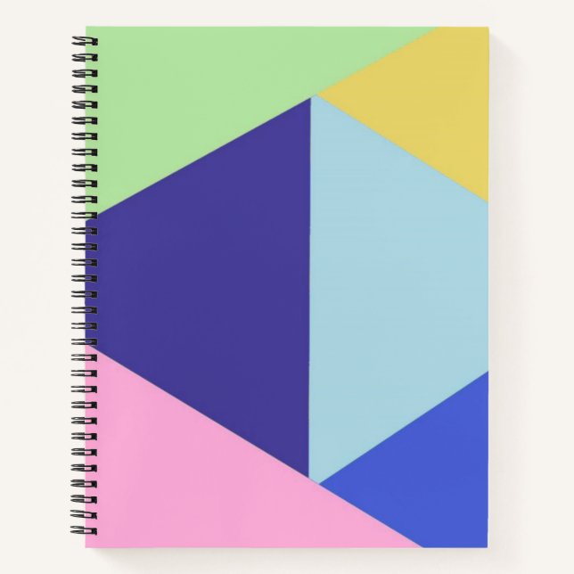 geometrical multicolor art notebook (Front)