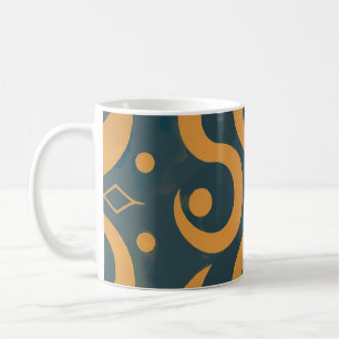 Geometrical pattern coffee mug