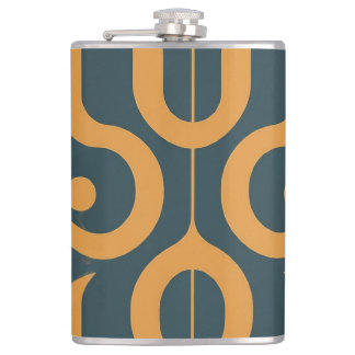 Geometrical pattern  hip flask