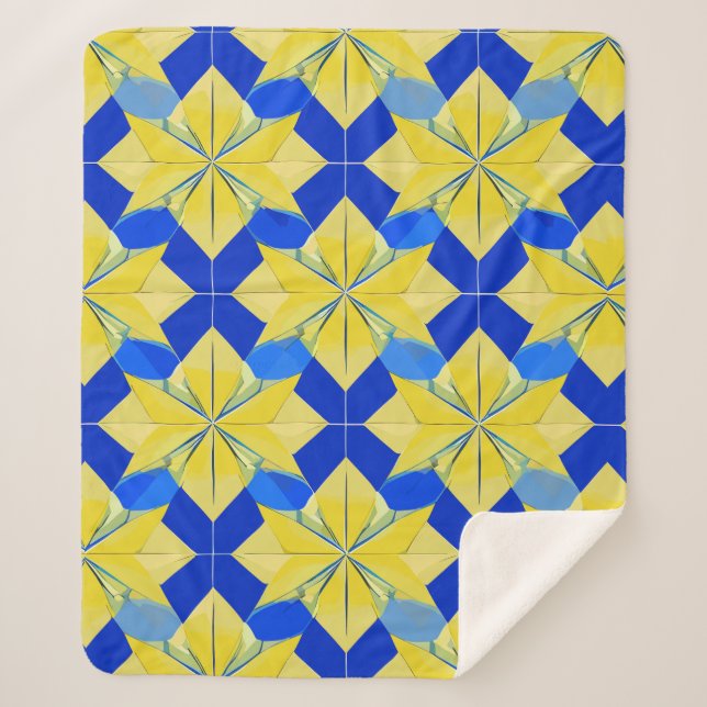 Geometrical Pattern  Sherpa Blanket (Front)