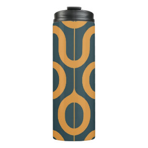 Geometrical pattern thermal tumbler