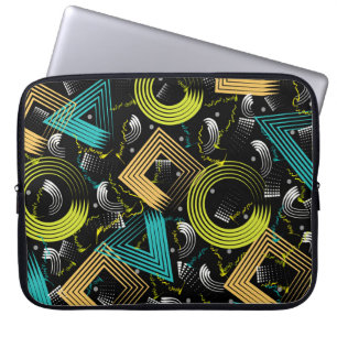 Geometrical Patternbackground,retro,90s,abstract,a Laptop Sleeve
