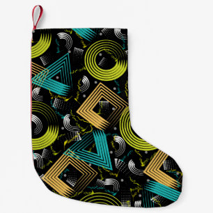 Geometrical Patternbackground,retro,90s,abstract,a Small Christmas Stocking