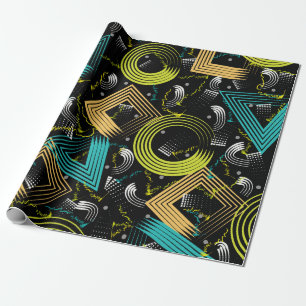 Geometrical Patternbackground,retro,90s,abstract,a Wrapping Paper