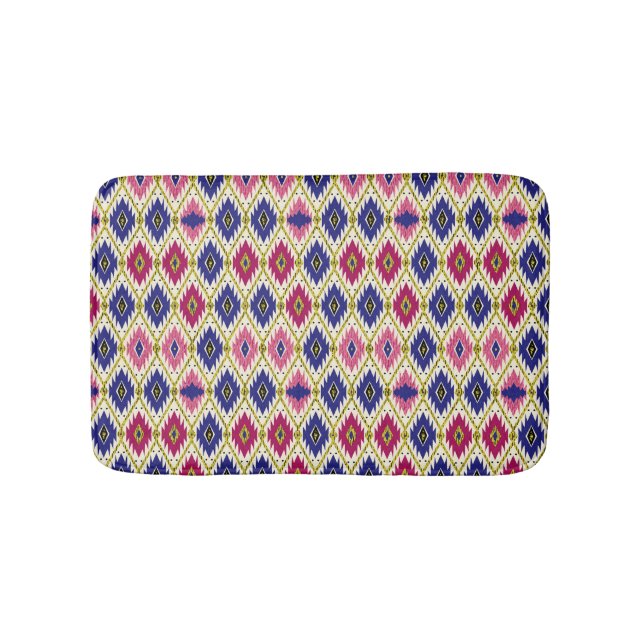 Geometrical Patterns: Traditional Textile Illustra Bath Mat (Front)