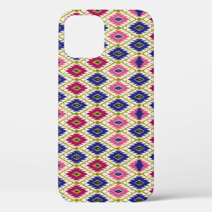 Geometrical Patterns: Traditional Textile Illustra iPhone 12 Case