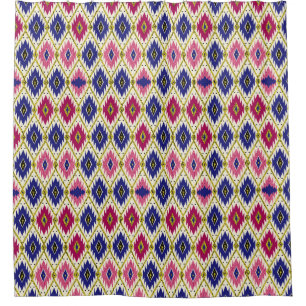 Geometrical Patterns: Traditional Textile Illustra Shower Curtain