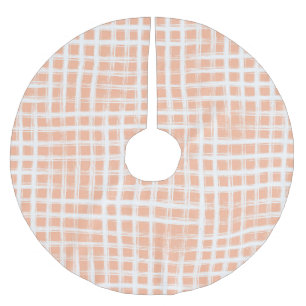 Geometrical Pink Lines: Seamless Raster Brushed Polyester Tree Skirt