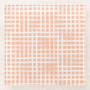 Geometrical Pink Lines: Seamless Raster Glass Coaster