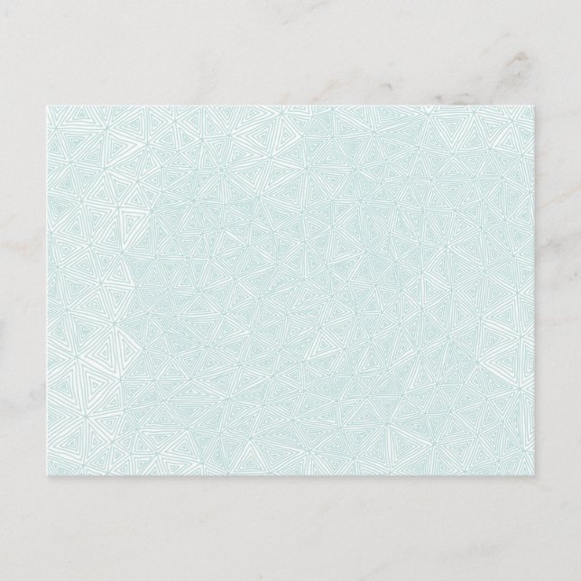 Geometrical Rhombus Triangles Optical Illusion Postcard (Front)