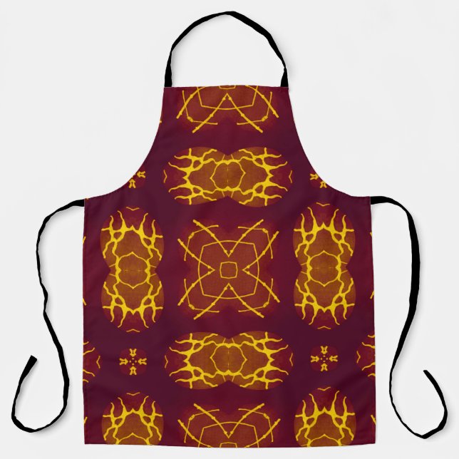 Geometrical Seamless Print Retro design. Geometric Apron (Front)