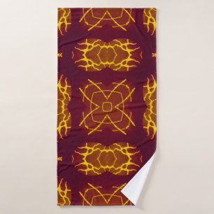 Geometrical Seamless Print Retro design. Geometric Bath Towel