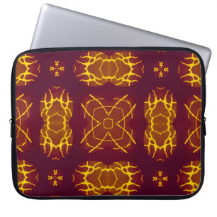Geometrical Seamless Print Retro design. Geometric Laptop Sleeve