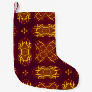 Geometrical Seamless Print Retro design. Geometric Small Christmas Stocking