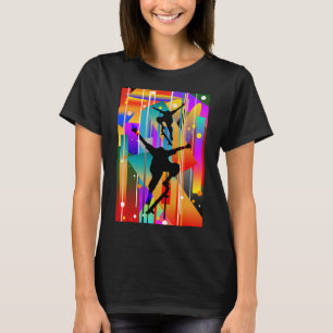 Geometrical Shape Abstract Skateboarding T-Shirt