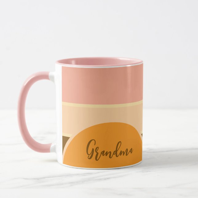 Geometrical Shapes Special Grandma Grandparent Mug (Left)