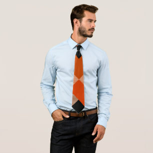 Geometrical Square Abstraction 12 Tie