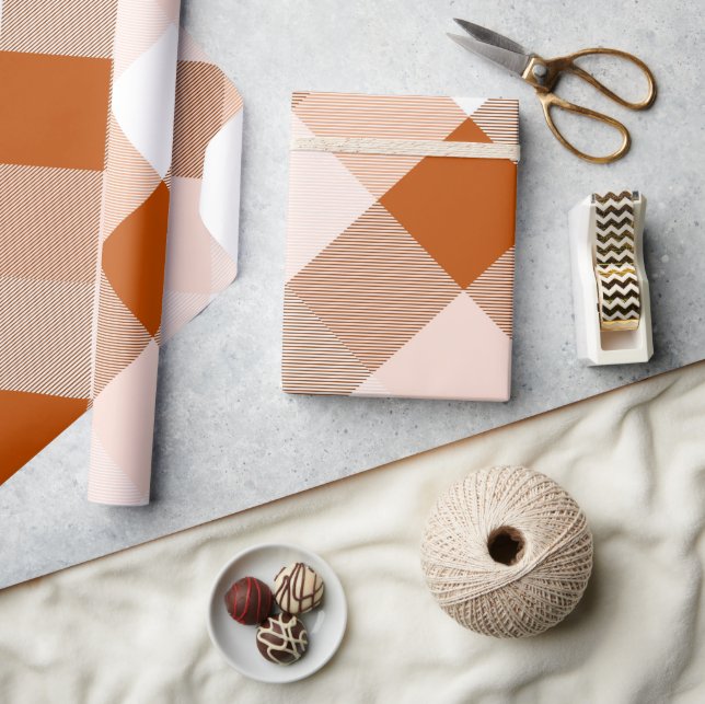 Geometrical Square Abstraction 16 Wrapping Paper (Crafts)