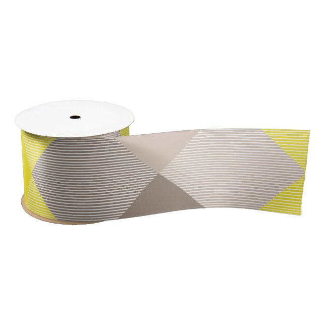 Geometrical Square Abstraction 19 Satin Ribbon (Spool)