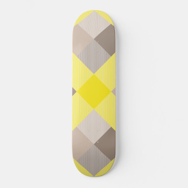 Geometrical Square Abstraction 19 Skateboard (Front)