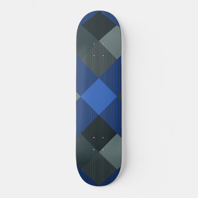 Geometrical Square Abstraction 21 Skateboard (Front)