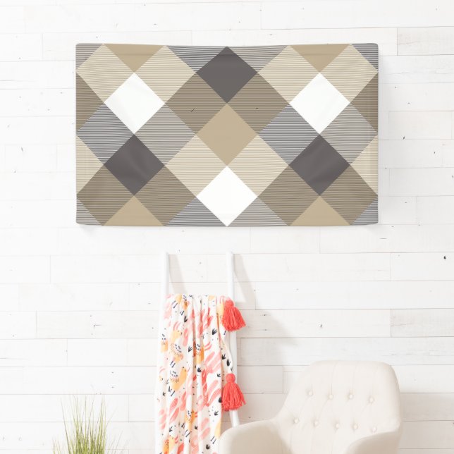 Geometrical Square Abstraction 2 Banner (Insitu)