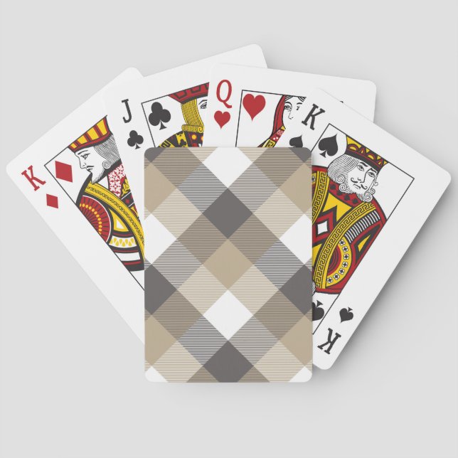 Geometrical Square Abstraction 2 Playing Cards (Back)