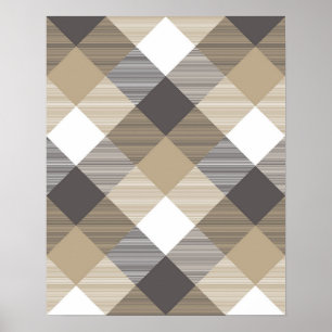 Geometrical Square Abstraction 2 Poster
