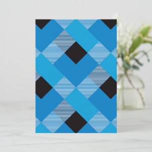 Geometrical Square Abstraction 3 Thank You Card