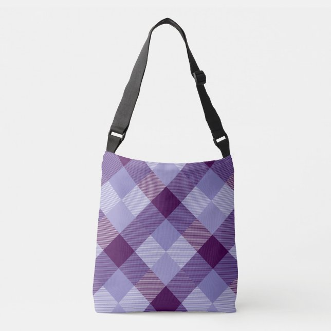 Geometrical Square Abstraction 4 Crossbody Bag (Front)