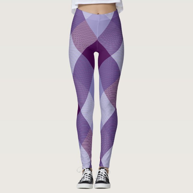 Geometrical Square Abstraction 4 Leggings (Front)