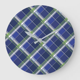 Geometrical Square Abstraction 5 Large Clock