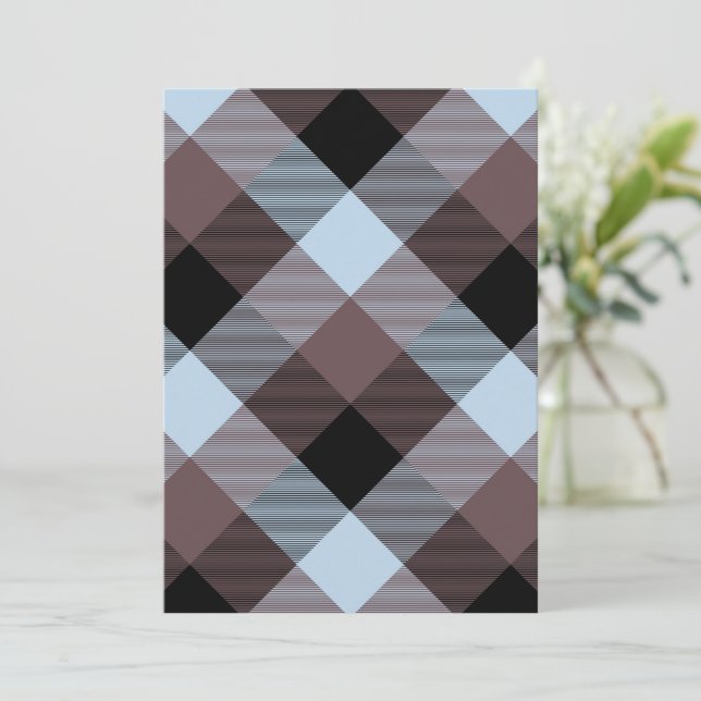 Geometrical Square Abstraction 8 Thank You Card (Standing Front)
