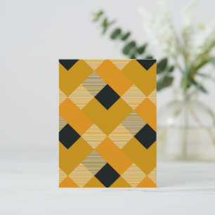 Geometrical Square Abstraction 9 Holiday Postcard
