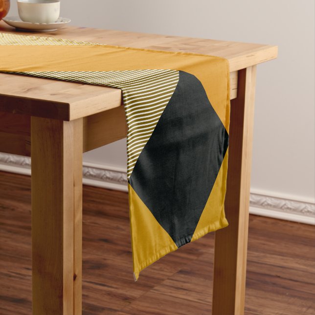 Geometrical Square Abstraction 9 Short Table Runner (In Situ)