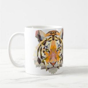 Geometrical tiger mug