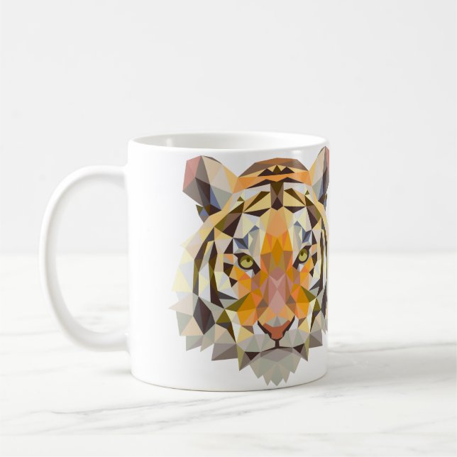 Geometrical tiger mug (Left)