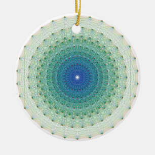 Geometrical Uniform Polytope in E8 Coxeter Plane Ceramic Tree Decoration