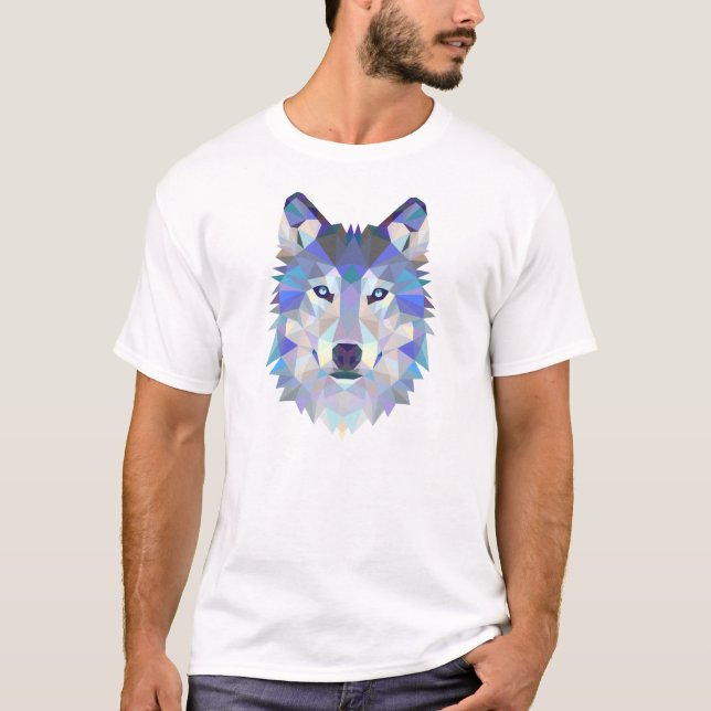 Geometrical wolf illustration T-Shirt (Front)