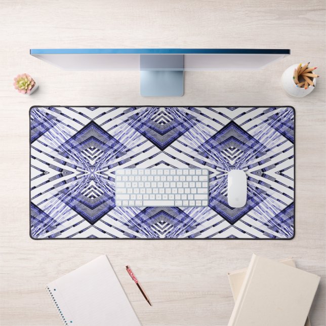 Geometrically Blue...... Desk Mat (Office 1)