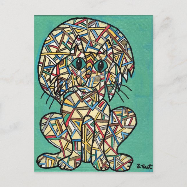 Geometricat 5 postcard (Front)