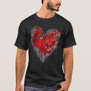 Geometricet Art Abstract Heart Shape Geometric gif T-Shirt