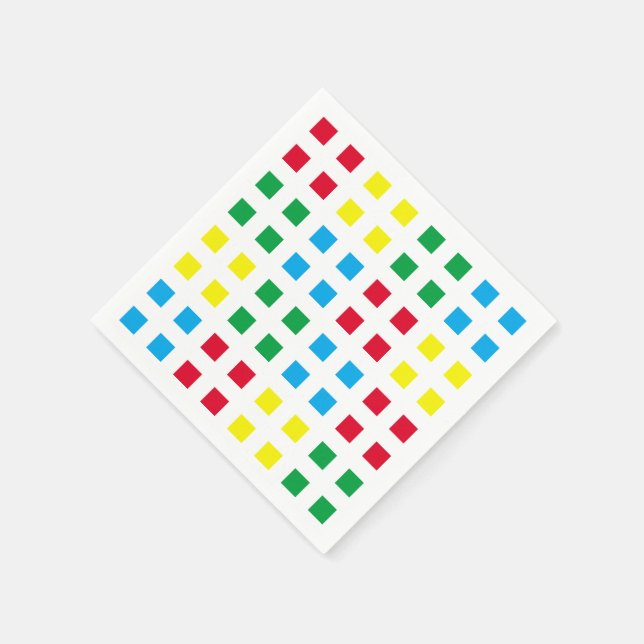 Geometrics colourful pattern napkin (Corner)