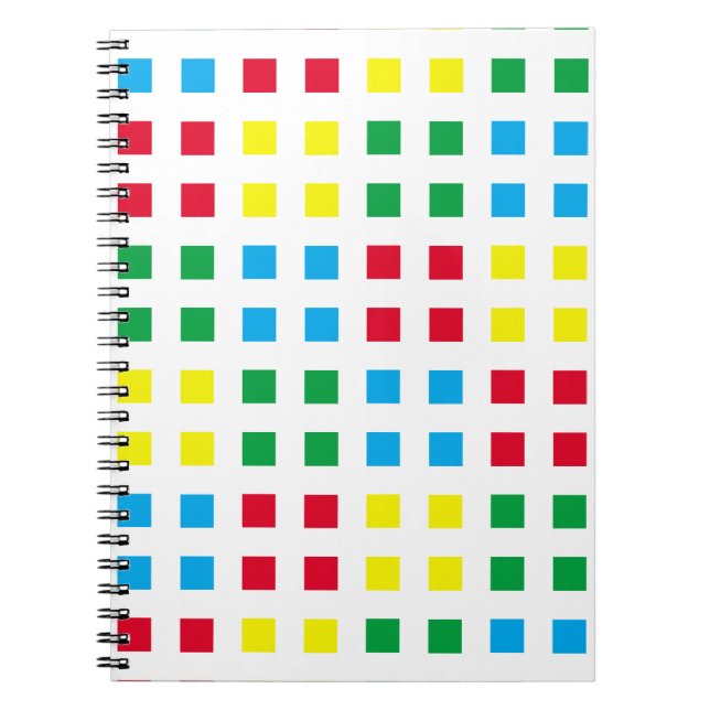 Geometrics colourful pattern notebook (Front)